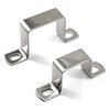 Zerniple 8pcs 35mm x 35mm Square 304 Stainless Steel U