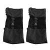 2 Pack Stuffable Travel Pillow Soft Velvet Fillable Airplane Neck
