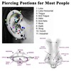 Adramata G23 Titanium Lip Piercing Labret Piercing Threadless Insertion Monroe