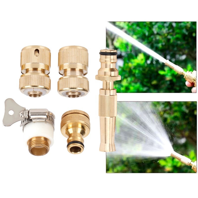 Hose Quick Connector Nipple Nozzle Water Sprayer Kit Garden Watering