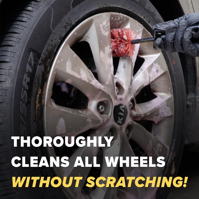 Speed Master Wheel Brush | Memory Foam Bristles | Safe