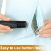 2 Pieces Button Hook，Zip Puller Aid One Hand Buttons Aids