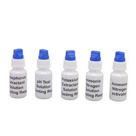 Soil Phosphorus Test Kit Soil Test Liquid Solution PH Nitrogen Phosphorus Potassium Measuring Universal Soil Test Kit for Agriculture Gardening Lawn Soil Testing PH Test Solution