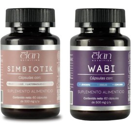 Dúo Venus Vital - Pack de Suplementos, Simbiotik Probióticos Salud Íntima Femenina + Wabi Enzimas Digestivas, Desinflamante del Aparato Digestivo