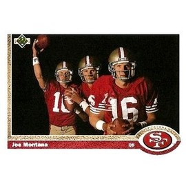 Joe Montana Football Card (San Francisco 49ers) 1990 Score Record Breakers #594