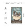 Sloth BATH SOAP wash YOUR claws (1) Retro Tin Signs