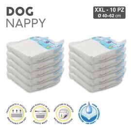 CROCI Dog Nappy, 2X-Large, 10-Piece