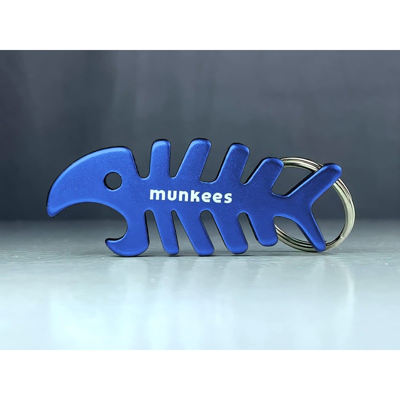 munkees 2 x Key Chain Fish Pendant Figurine Bottle Opener