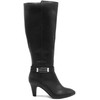 LONDON FOG Womens Event Heeled Dress Boot Black 8.5