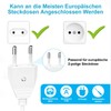 HITRENDS Eurostecker Flach, Euro Flachstecker, Stromstecker Flach (220V, 2.5A), Wei?