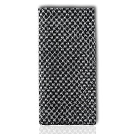 XIANZANDER Japanese Exfoliating Towel,Extra Long Exfoliating Washcloth,Exfoliating Body Scrubber,for Men Women Exfoliation,Body Scrubbing Brush Loofah Exfoliator 1 Pcs(3D Black Grid/1PCS)