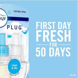 Plug in Air Fresheners, Mediterranean Lavender, April Down, Febreze Odor Eliminator for Strong Odors 5 Oil Refills