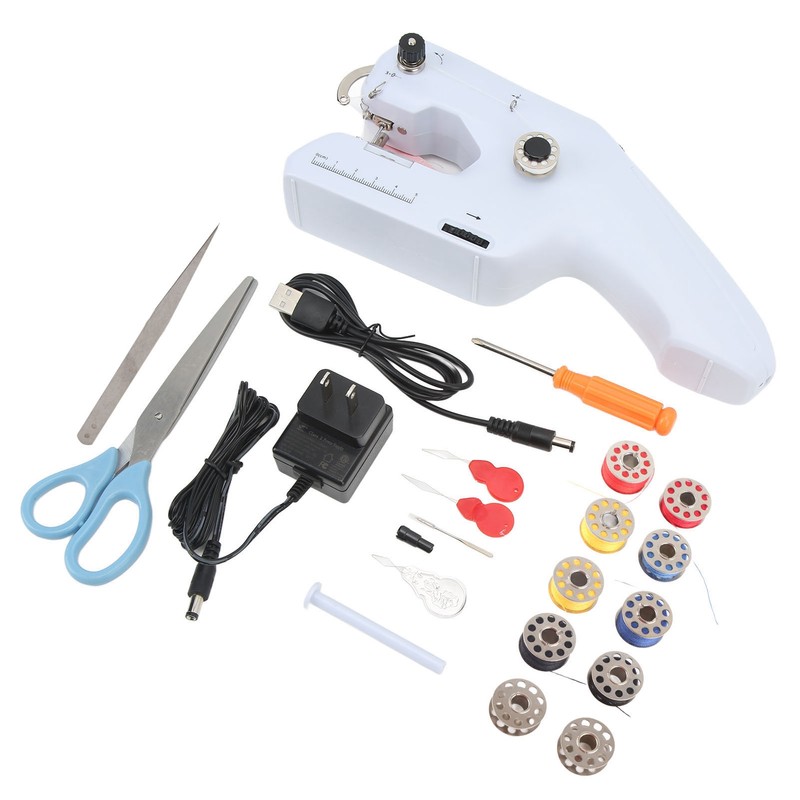 Handheld Sewing Machine Portable Electric Dual Line Sewing Machine with