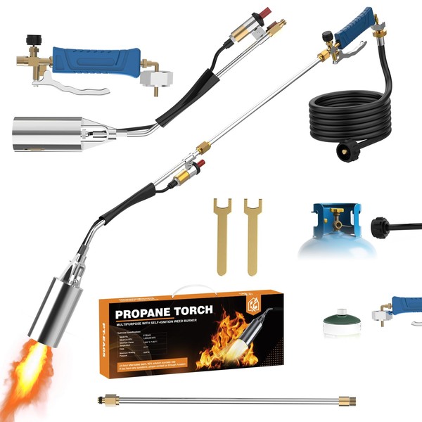 Propane Torch Weed Burner Kit, Blow Torch High Output 1,800,000