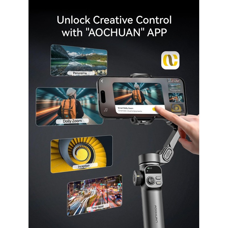 Gimbal Smartphone Stabilizer (Black)