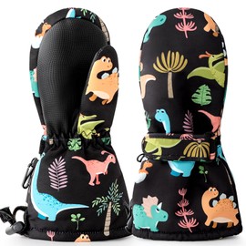 Vihir Children's Gloves Mittens Children Waterproof Ski Gloves Kids Winter Gloves Children Windproof Warm Breathable for Boys and Girls from 2 to 10 Years