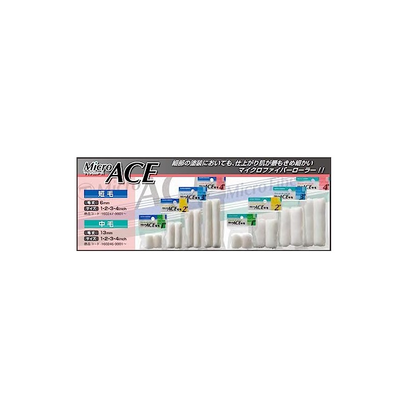 Pocarisweat Basting Mini Roller "Micro Ace", 3-Pack, Wide