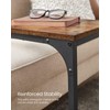 VASAGLE C-Shaped End Table, Small Side Table for Couch, Sofa