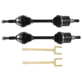 TRQ New Front CV Axle Shaft Pair with Removal Tool For Trailblazer Envoy Ascender