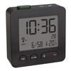TFA Dostmann 60.2545 Digital Radio-Controlled Alarm Clock, Single, Black