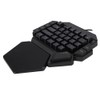 Onehanded Keyboard RGB Blacklight Mechanical Keyboard With Macro Definition Function