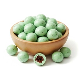 NY Spice Shop Christmas Cafe Mint Espresso Beans - 1 Pound Bulk Chocolate Covered Espresso Beans Candy - Party Favor Chocolate Snacks for Christmas Candy Gift, Stocking Stuffers & Holiday Treats