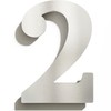 N-02-2-E Stainless Steel House Number 2 - Solid, Weatherproof and