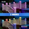 VOLISUN Solar Post Cap Light 4Pack White: RGB Color Changing