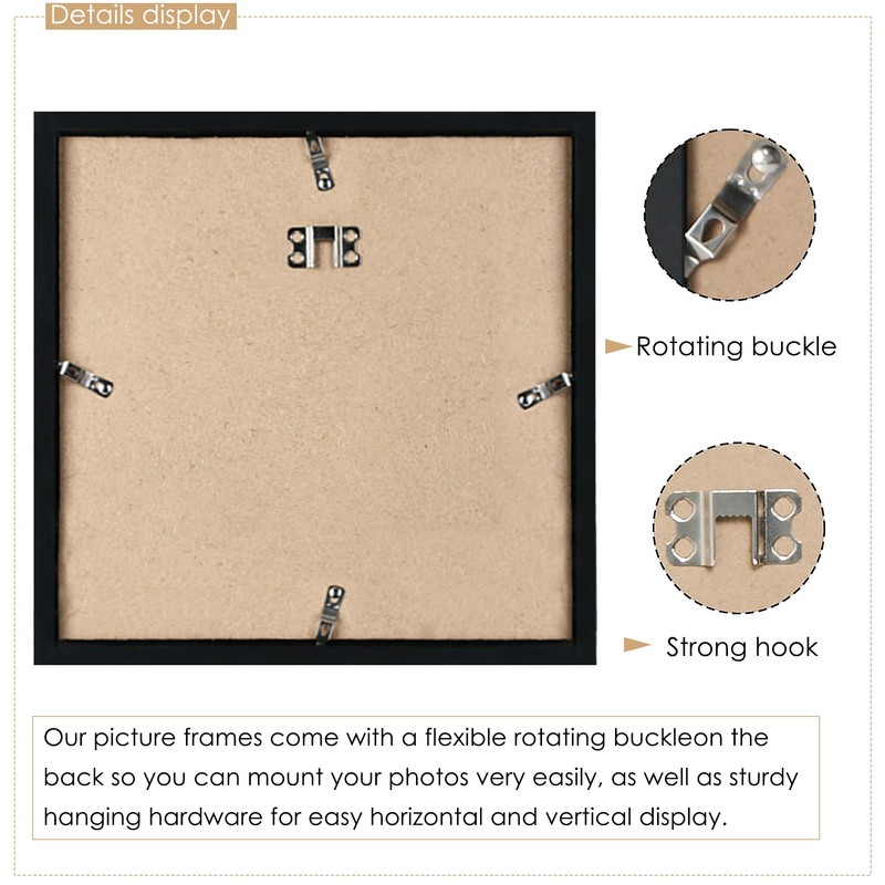 DUENPY 10x10 Collage Picture Frame 4x4 Picture Frames Collage Wall
