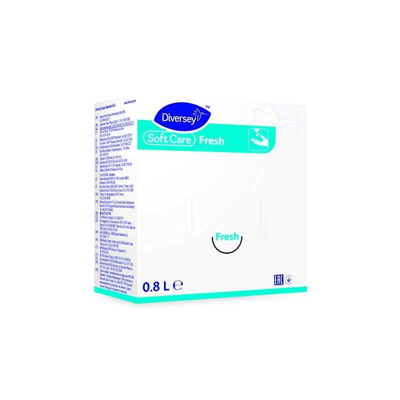 Diversey 6960300 Soft Care Fresh H1 Mild Hand Soap 0.8