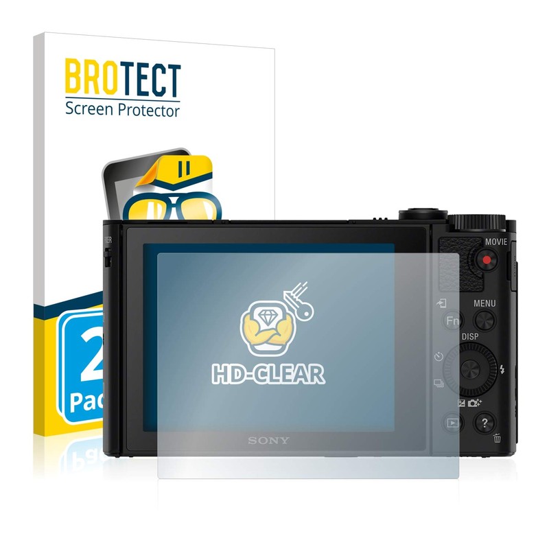 BROTECT Pack of 2 Screen Protectors Compatible with Sony Cyber-Shot