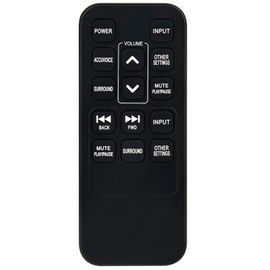 Replacement Remote Control Applicable for ZVOX AccuVoice Sound Bar AV120 AV203 AV257 AV157 Home Theater Audio TV Speakers Soundbar