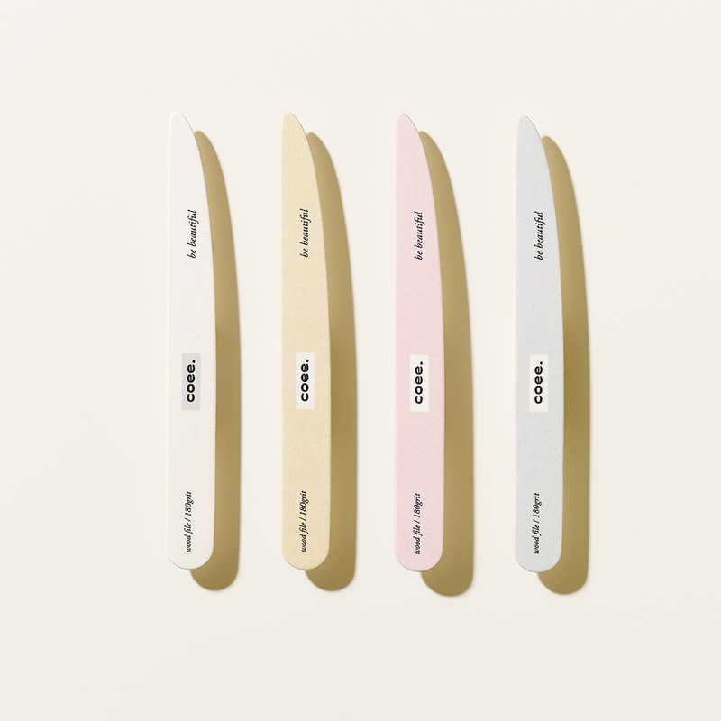 Koi Full Color Long-Lasting Korean Double-Sided Nail File 180 Grit,