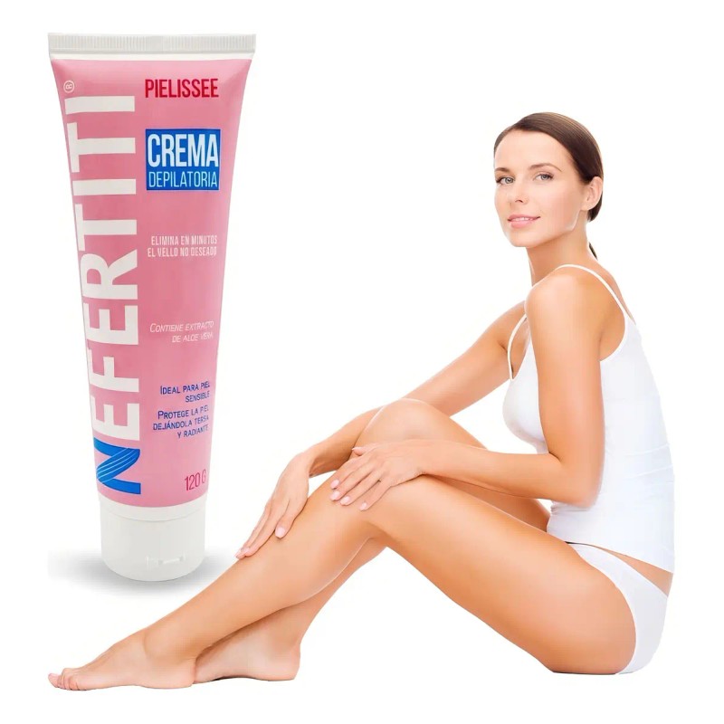 Nefertiti Crema Depiladora Piel Sensible Aloe Vera 120ml Cuerpo Bikini