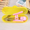 3Pcs/Set Stainless Steel Spoon Fork Chopsticks Child Cutlery Kids Training