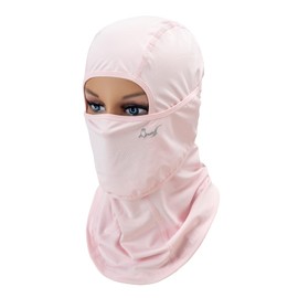 OTTERSHELL UPF50+ Cooling Balaclava Face Mask, Full Coverage Sun Protection.for Men Women Summer Cooling Shiesty Mask Sun UV Protection-Motorcycle Ski (UK, Alpha, One Size, LightPink - 259)
