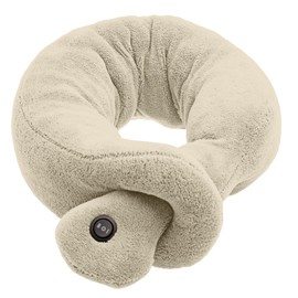 Ideas In Life Vibrating Massaging Neck Pillow - Colors Vary - Wrap Around Feature for Massage Therapy Electric BO Cushion Relax Muscles Relieve Stress for Office Home Travel - Random Colors Vary