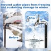 TOPDURE Insulating Foam Pipe Covers, Outdoor Water Pipe Insulation Water