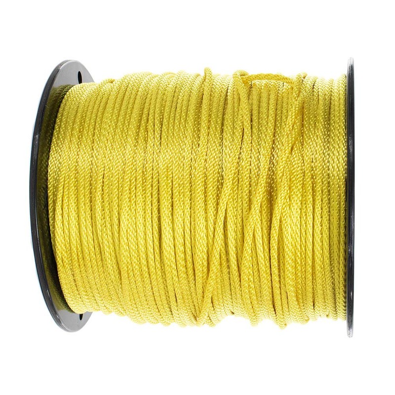 Golberg Solid Braid Nylon Rope - (Yellow, 1/8 Inch x