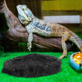 HANABASS Reptile Water Dish Snake Water Bowl Reptile Bowl Bearded Dragon Food Bowl Tortoise Habitat Accessories