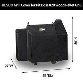JIESUO Grill Cover for Pit Boss Smoker Grills, Pitboss 820 Deluxe Pro Series Accessories, Heavy Duty Waterproof Cover for Pit Boss Grill