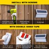 ROSHWEY Solar Lights Outdoor 6 Pack 30 LED Deck Lights