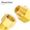 TAILONZ PNEUMATIC 2PCS Brass Pipe Fitting, Reducer Adapter, 1/8-Inch Male