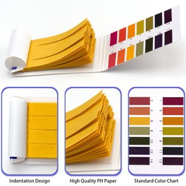 Famgee 8 Pack 640 Pieces PH Test Strips, Universal Litmus Indicator 1-14 pH Testing Paper for Testing Soil Water Saliva Urine Water Food Fish Tank Aquariums Ponds