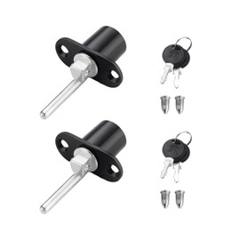 KGDUYC Pack of 2 Drawer Lock - with Key Plunger Lock Cam Lock with Key Office Drawers Cabinet Plunger Lock Cabinet Locks for Office Desks, Filing Cabinets, Wardrobe