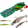 Rubber Fish Set with Box Shad Softbaits with Jig Hook