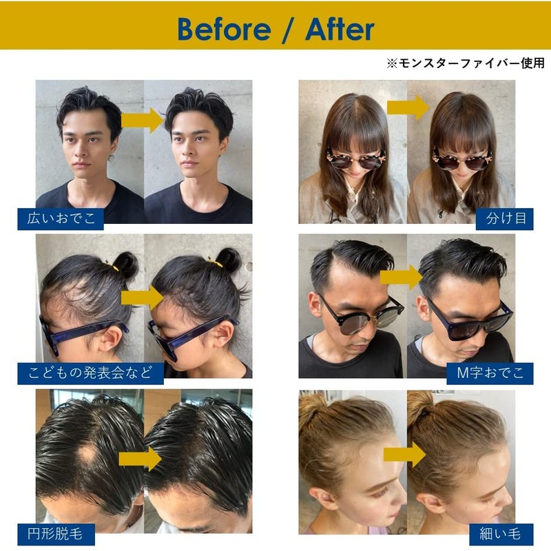 Monster Fiber 3-Piece Set [Fiber Pump Comb] (Natural Black) Hairmon