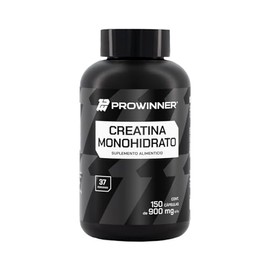 PROWINNER | 150 Cápsulas de Creatina Monohidrato 100% Pura, Suplemento Alimenticio, 2.8g de Creatina por Porción, Antes y Después del Entrenamiento, 150 Cápsulas de 900mg