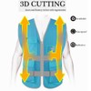 HYCOPROT High Visibility Safety Reflective Vest with Pockets and Zipper,