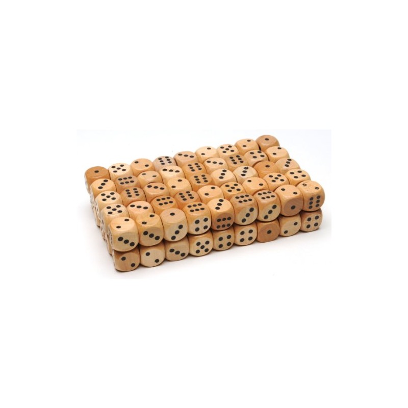 WE Games Wooden Dice Set with Rounded Corners - Pack